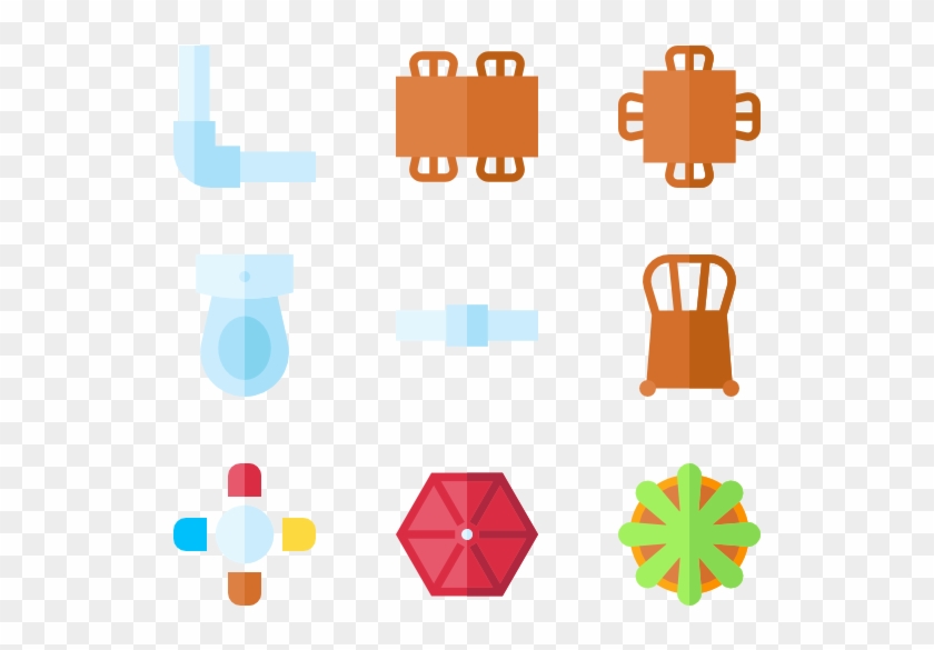 Furnitures Top View Clipart