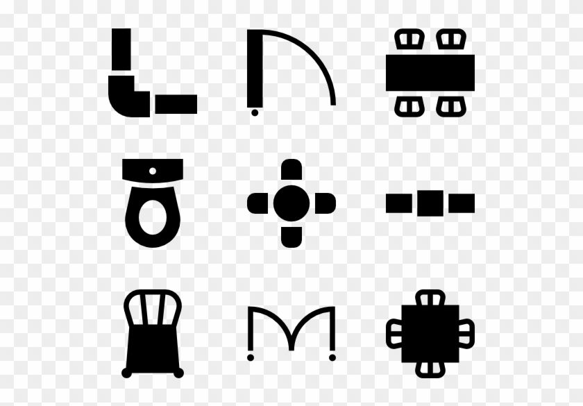 Furnitures Top View Clipart #3359287