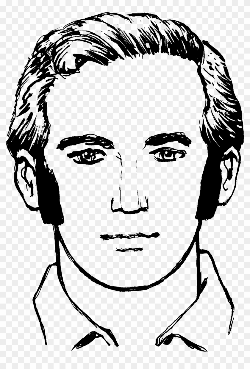 Sideburns - Sketch Clipart