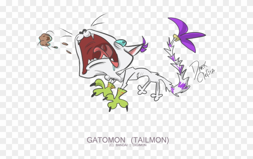 Derpymon - Gatomon - Illustration Clipart