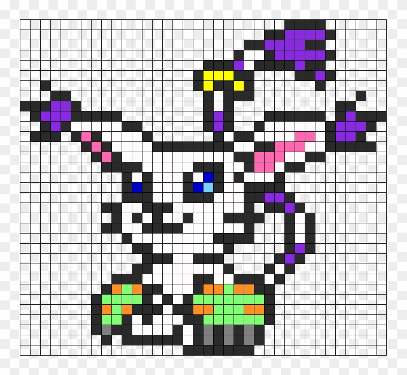 Gatomon Perler Bead Pattern / Bead Sprite - Gatomon Perler Clipart