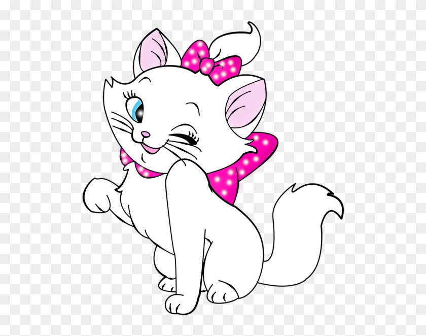 White Kitten Cartoon Free Clipart - Cute White Cat Cartoon - Png Download