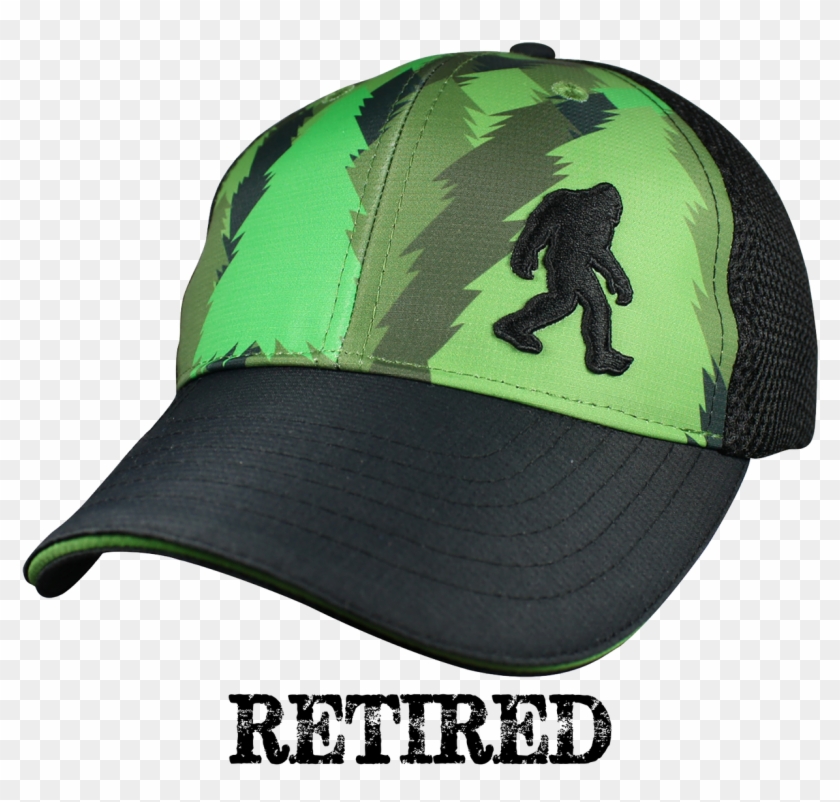 Trucker Hat - Bigfoot Forest - Christmas Baseball Hat Clipart