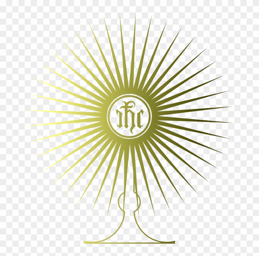 Monstrance Eucharistic Adoration Benediction Computer - Circle Clipart