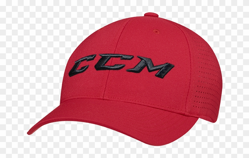 Red Perforated Flex Cap - Hat Clipart #3360930