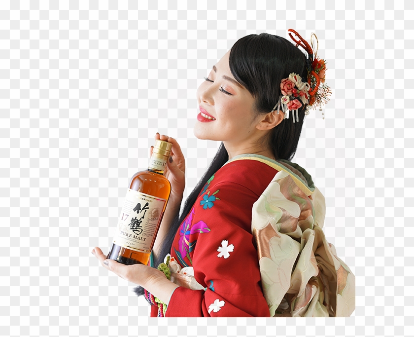 Japanese Whisky Woman Full - Alcohol Clipart