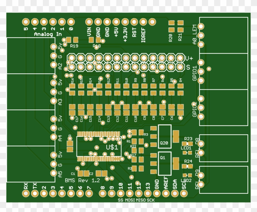 Arduino Bms Shield - Electronics Clipart #3361590