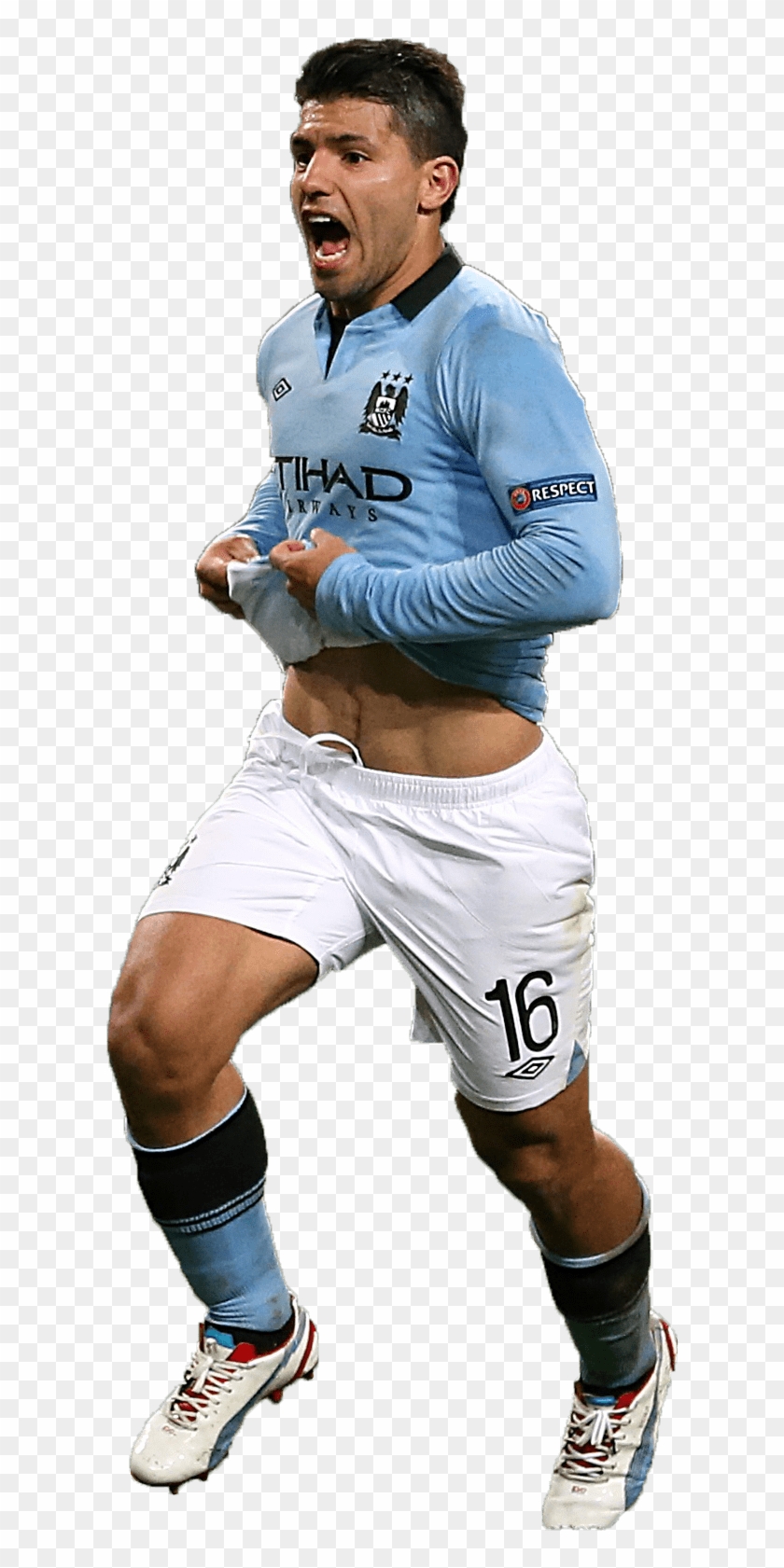 Sergio Agüero Holding Shirt - Sergio Aguero Transparent Background Clipart #3361876