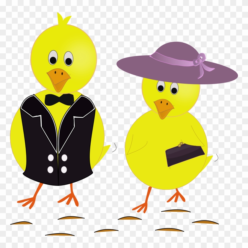 Easter Sunday Chicks Free Svg Vector - Easter Chick Clipart - Png Download
