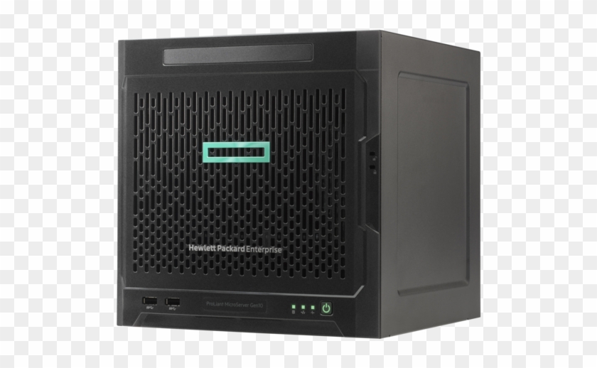 Hpe Proliant Microserver Gen10 Left Facing - Hp Proliant Microserver Gen 10 Clipart