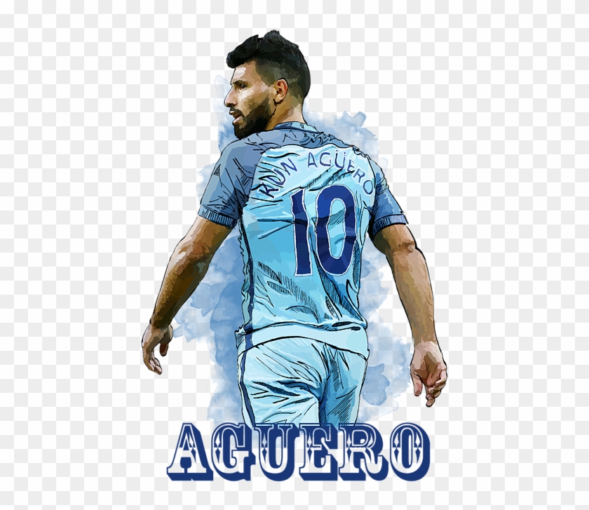 Bleed Area May Not Be Visible - Sergio Aguero Art Clipart