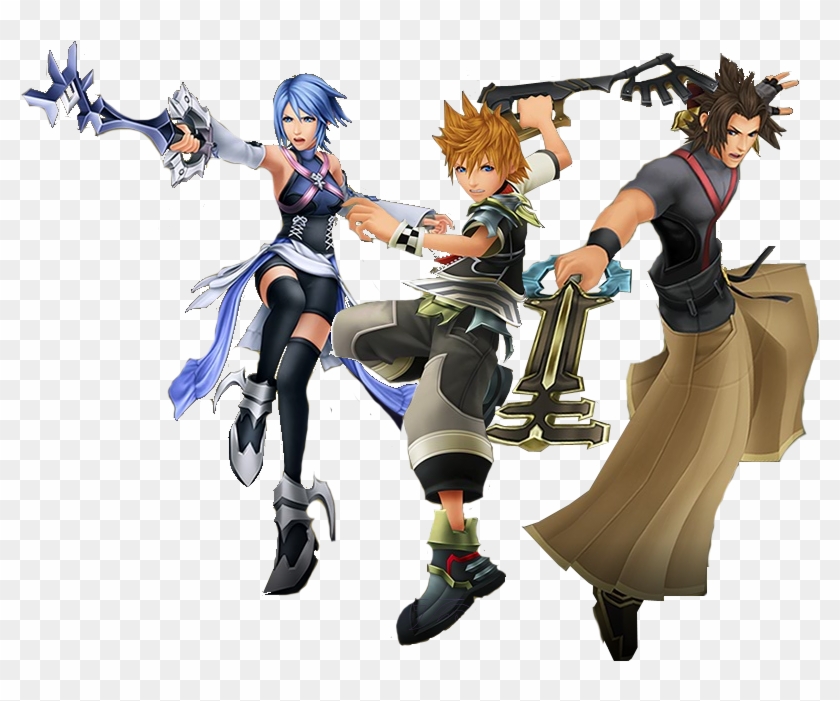 Terra Aqua Ven - Kingdom Hearts Terra Ventus Aqua Clipart #3362603