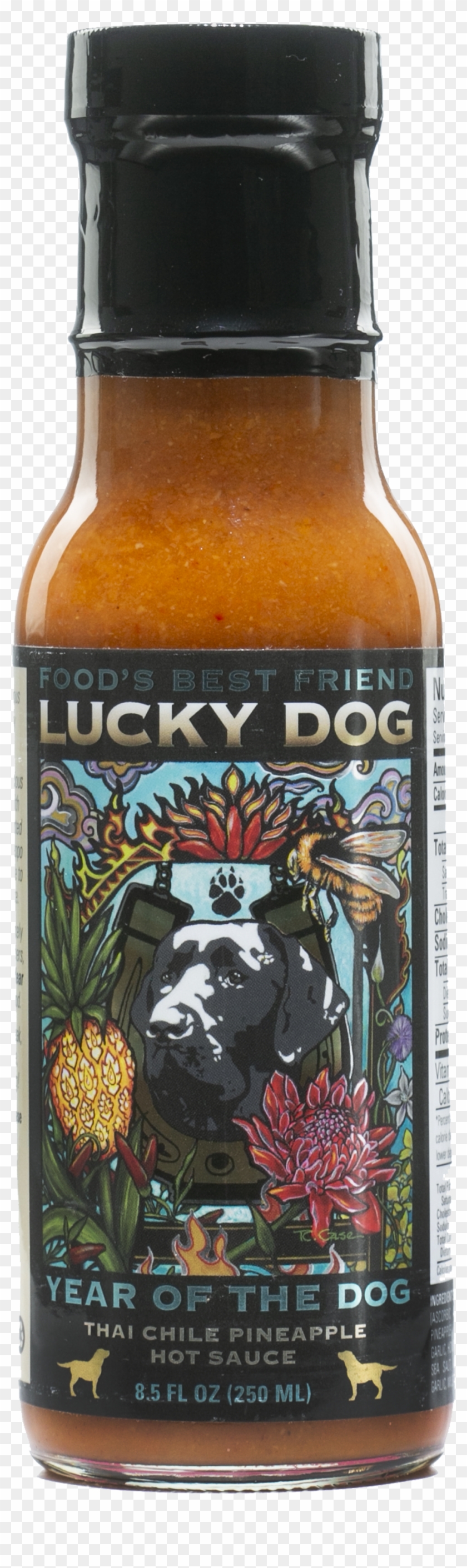 Lucky Dog Thai Chile Pineapple Hot Sauce Clipart #3363469