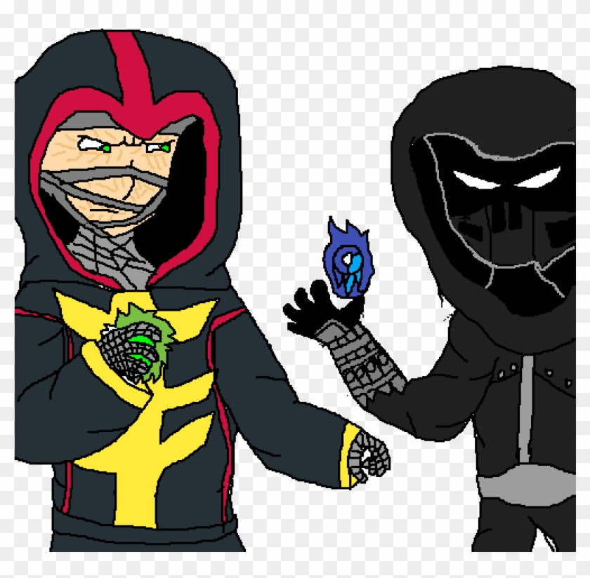 Noob Saibot Ermac - Cartoon Clipart #3364100