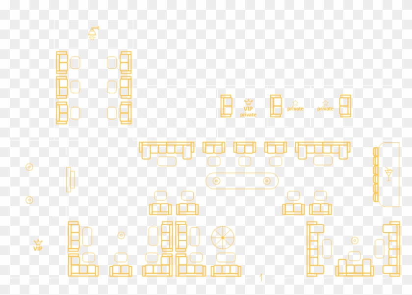 Luxury Strip Club In Kiev - Beige Clipart