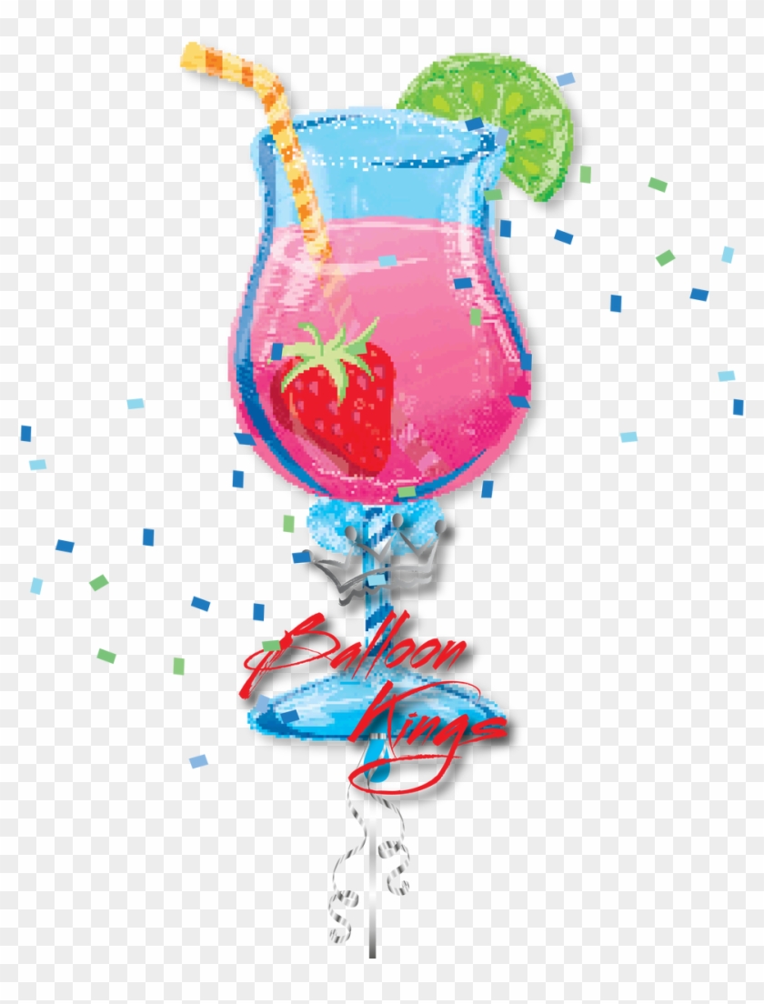 Strawberry Daiquiri - Drink Balloon Clipart #3364684