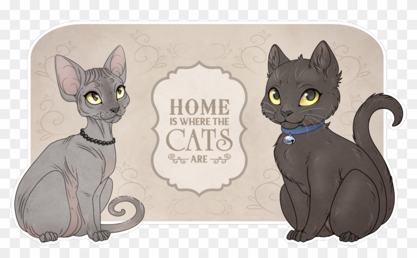 Ryltha - Black Cat Clipart #3364856