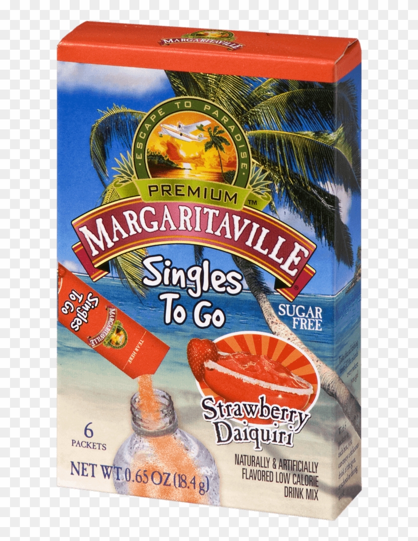 Margaritaville Strawberry Daiquiri Singles To Go - Margaritaville Singles To Go Clipart