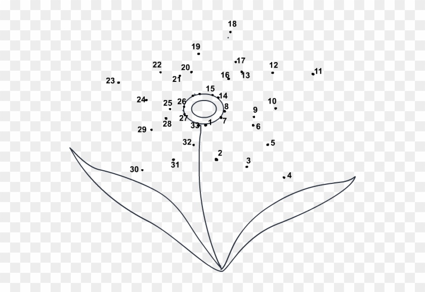 Easter Daffodil Dot To Dot Free Printable For Kids - Easter Dot To Dot Free Clipart