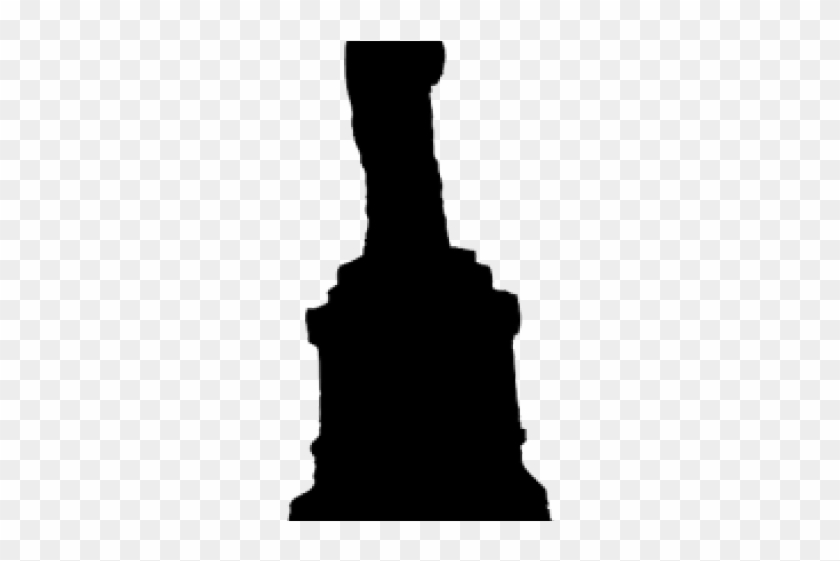 Statue Of Liberty Clipart Gun Vector - Silhouette - Png Download