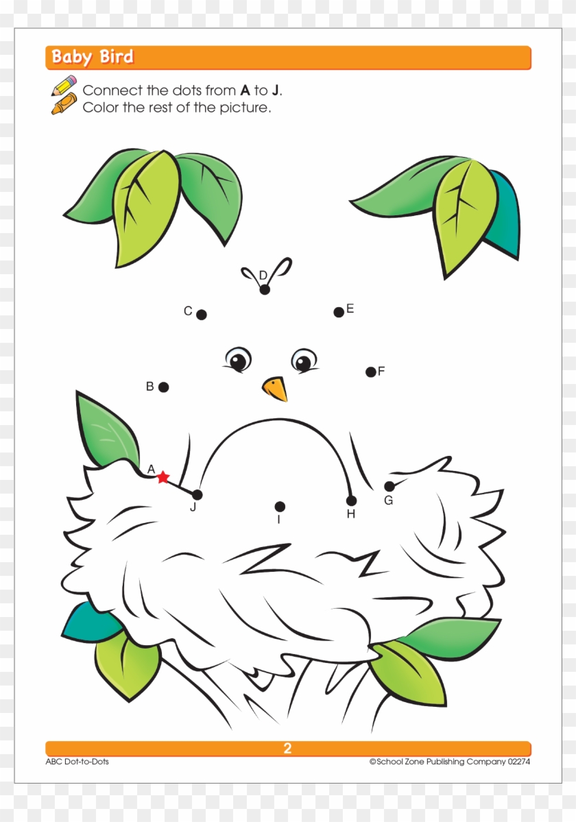 Abc Dot To Dots Deluxe Edition Workbook Helps Preschoolers - Cartoon Clipart