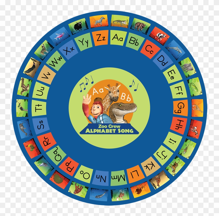 Alphabet Classroom Rug Round - Circle Clipart #3365651