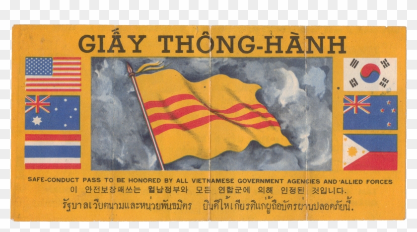 One Side Of A Safe Conduct Pass He Saved, 7 Flags Clipart #3365711