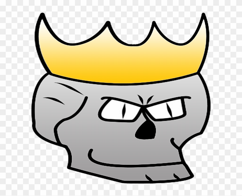 King Skull Color Player Png Image - Cartoon Clipart #3365856