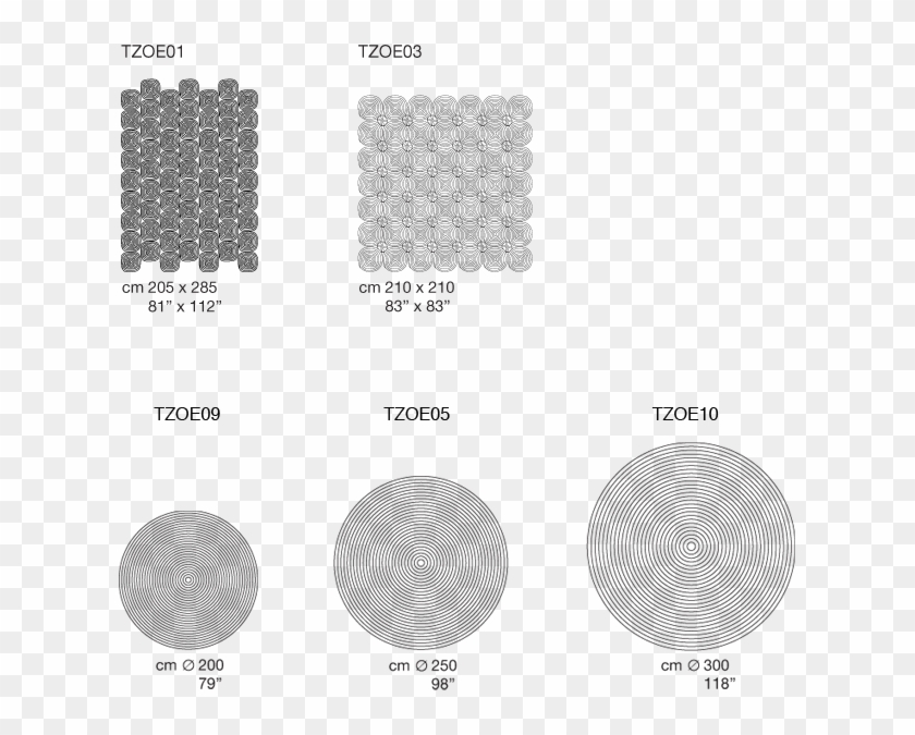 Upon Request, It Is Possible To Create Rugs Joining - Dimensions Of A Circle Rug Clipart