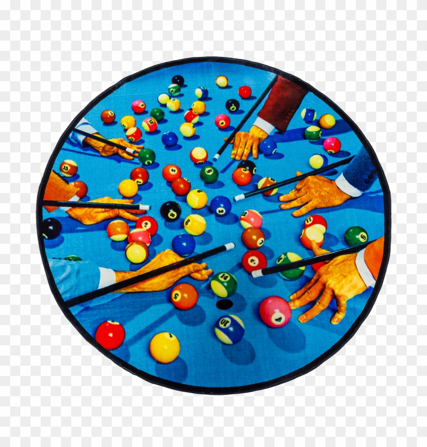 Round Rug Snooker-0 - Maurizio Cattelan Tapis Clipart #3366028