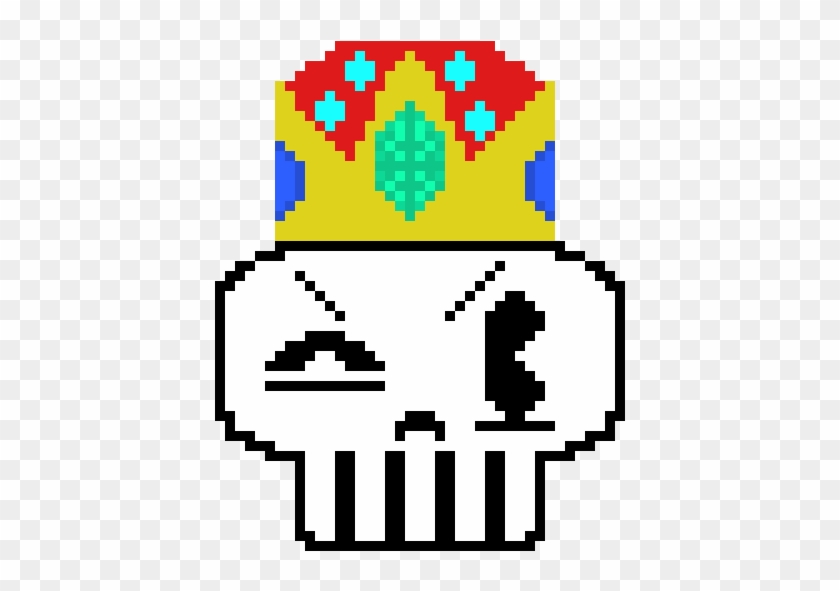King Skull Wink Clipart