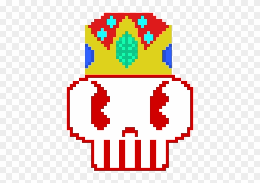 King Skull "angry" - Circle Clipart