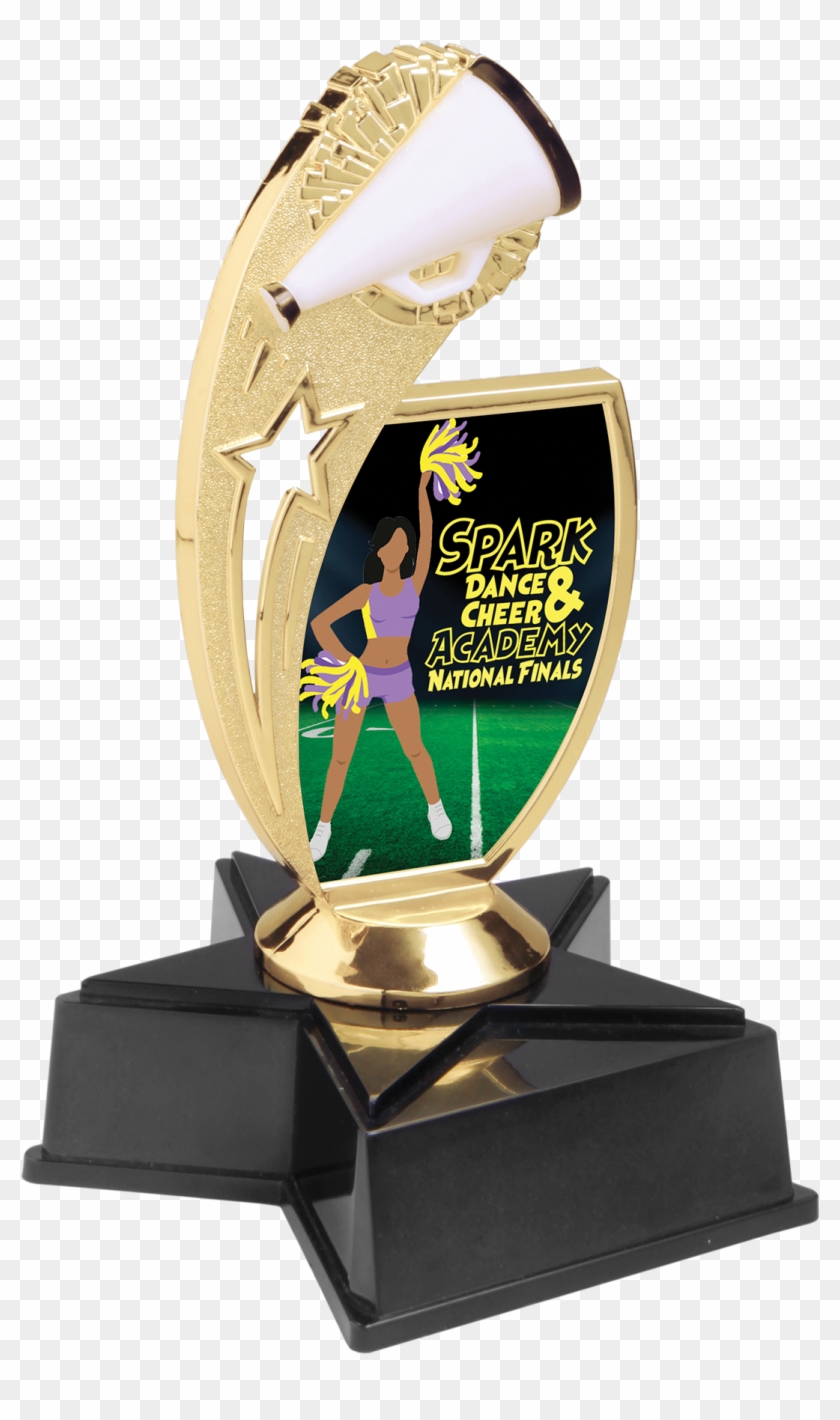Custom Graphic Cheer Trophy - Trophy Clipart #3366369