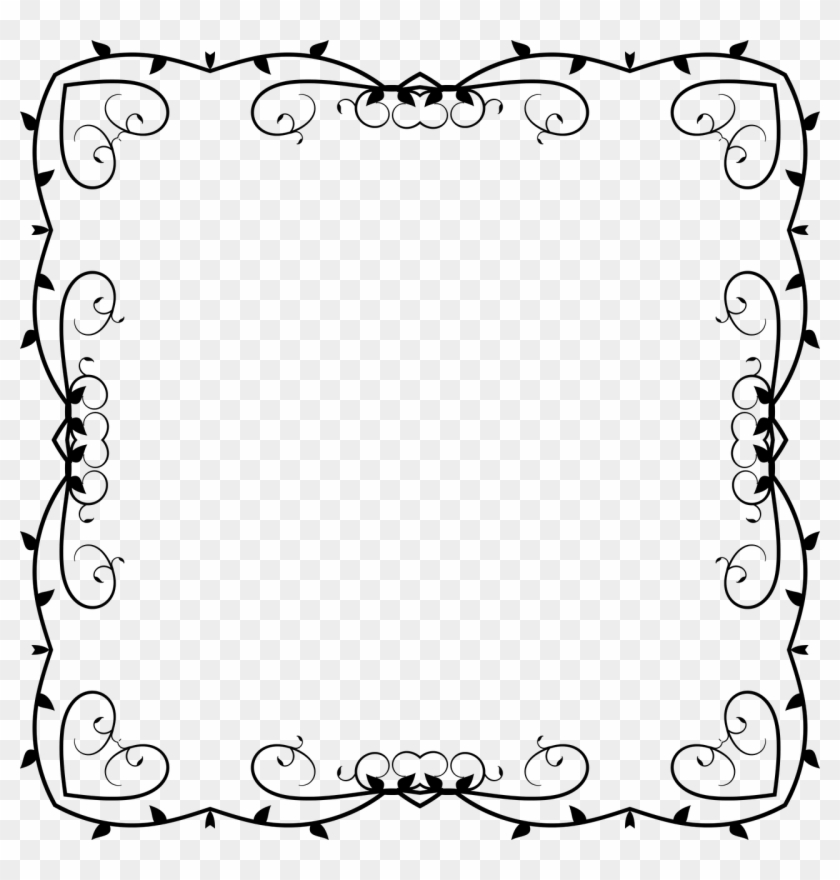 Decorative Ornamental Flourish Png Image - Cartão Bebê Preto E Branco Clipart