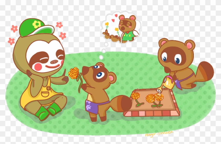 I Like To Think Leif Has Special Marigold Seeds For - Tom Nook Timmy And Tommy Clipart #3367143