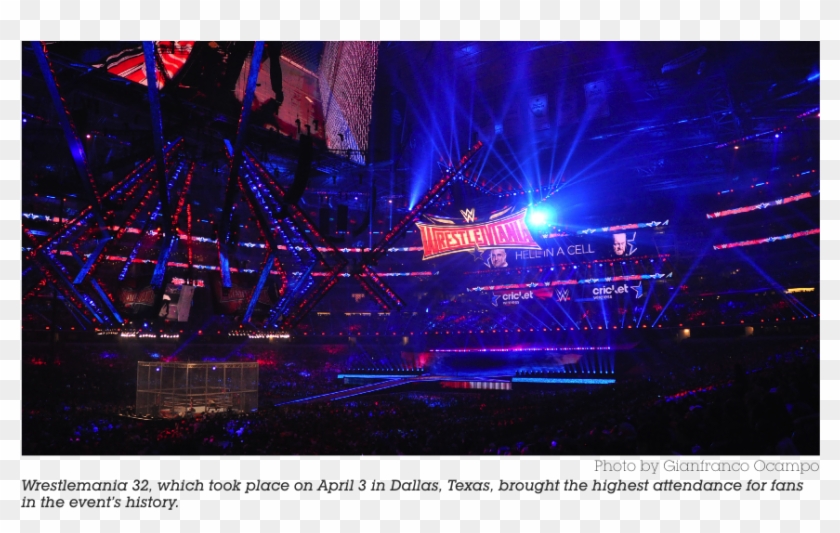 Wrestlemania 32 Took Place At At&t Stadium In Dallas, Clipart