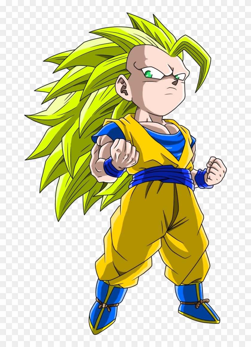 Goku Chibi Visit Now For Dragon Ball Shirts Now On - Goku Ssj 3 Chibi Clipart