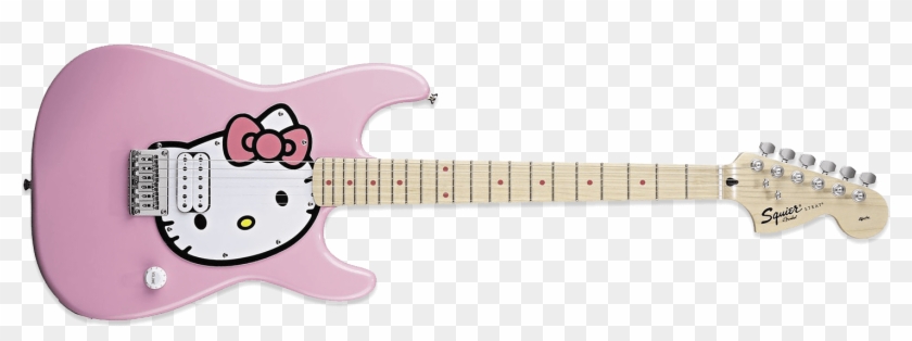 Squier Hello Kitty Stratocaster Pink - Fender Stratocaster Hello Kitty Clipart #3368309