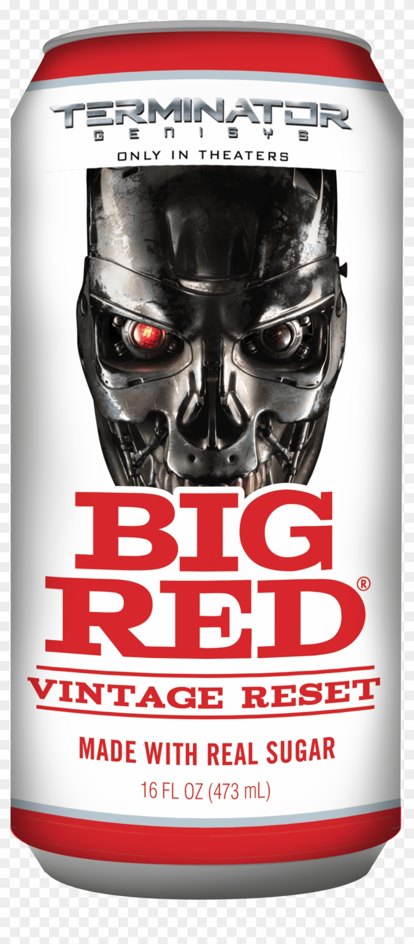 Big Red Vintage Reset Terminator Genisys Can - Poster Clipart