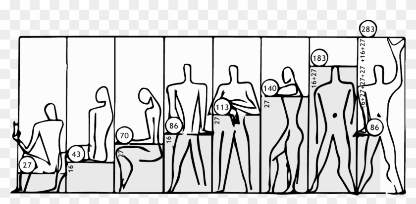 El-modulor - Corbusier Modulor Clipart