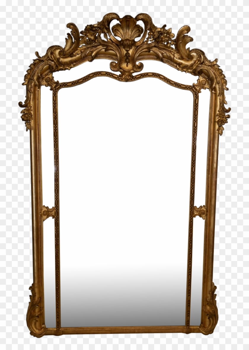 2017 Napolean Iii Paraclose Gilt Mirror - Mirror Clipart #3369145