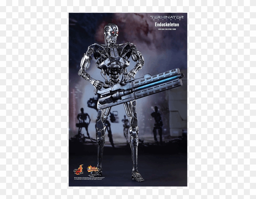Endoskeleton 1/6 Scale Hot Toys Action Figure - Hot Toys Terminator Genisys Endoskeleton Clipart #3369270