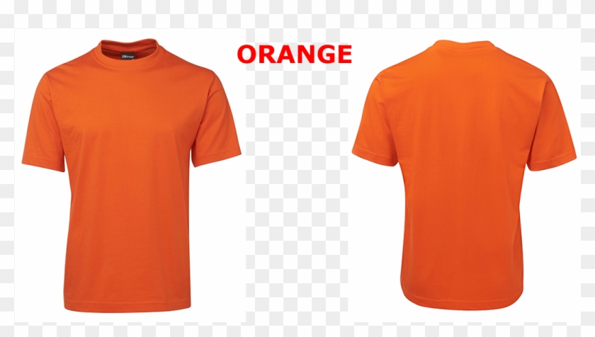 Custom Printed Unisex T-shirts Orange - Active Shirt Clipart #3369544