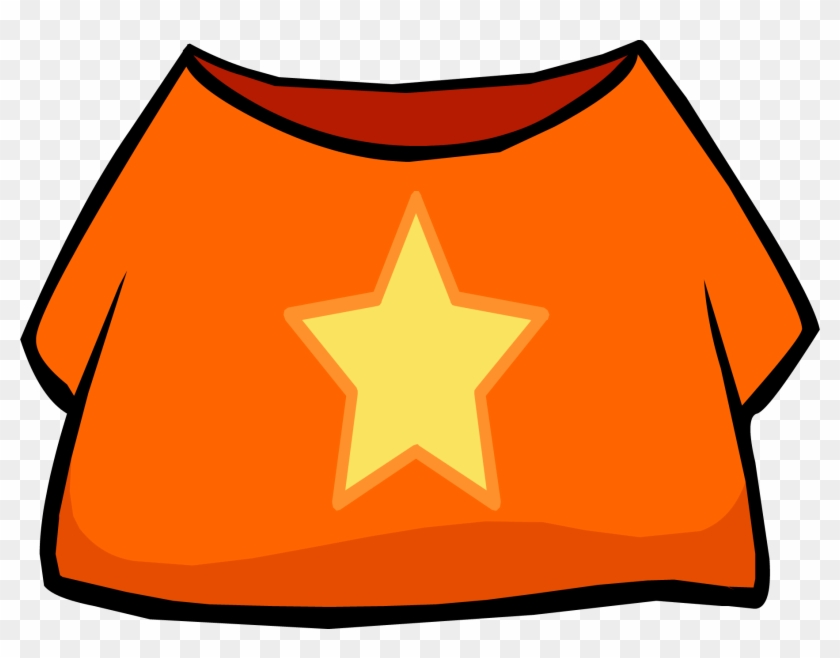 Shirt Clipart Orange Shirt - Club Penguin Shirt Clip Art - Png Download #3369816