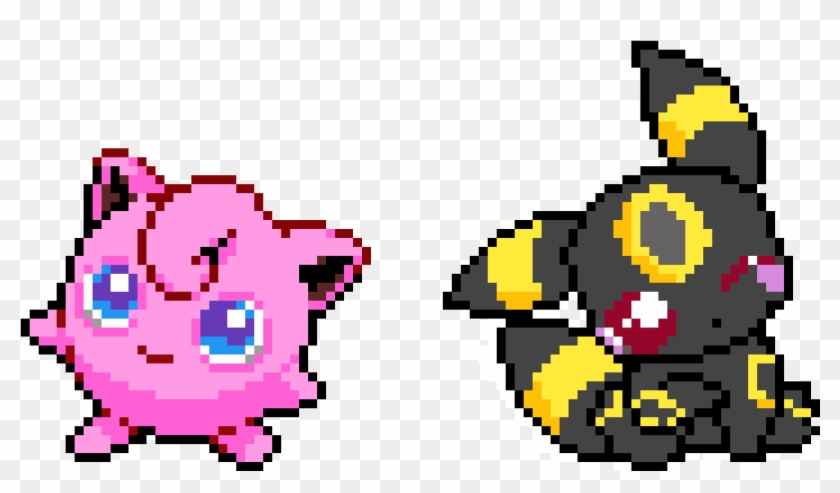 Pokemon Pixel Art - Pixel Art Pokemon Umbreon Clipart