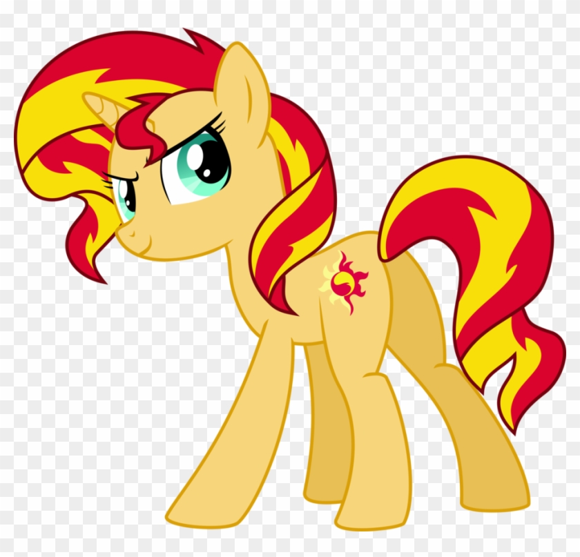 Respect Celestia's Former Pupil - Sunset Shimmer Pony Version Clipart