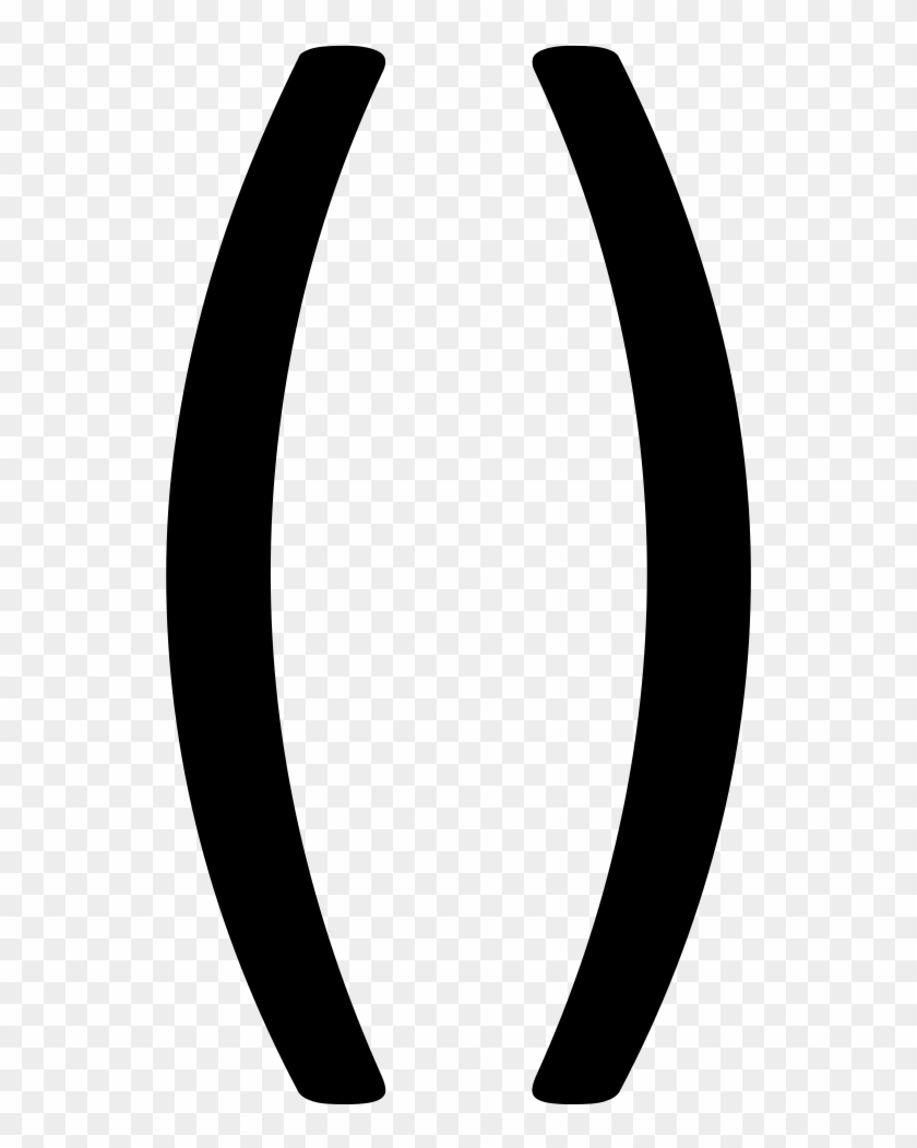 File - Parentesi Tonde - Svg - Signo De Parentesis Png Clipart