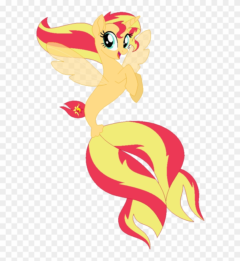 Cutiepie19 Images Seapony Sunset Shimmer By Ra1nb0wk1tty - Mlp Sea Pony Sunset Shimmer Clipart #3370650