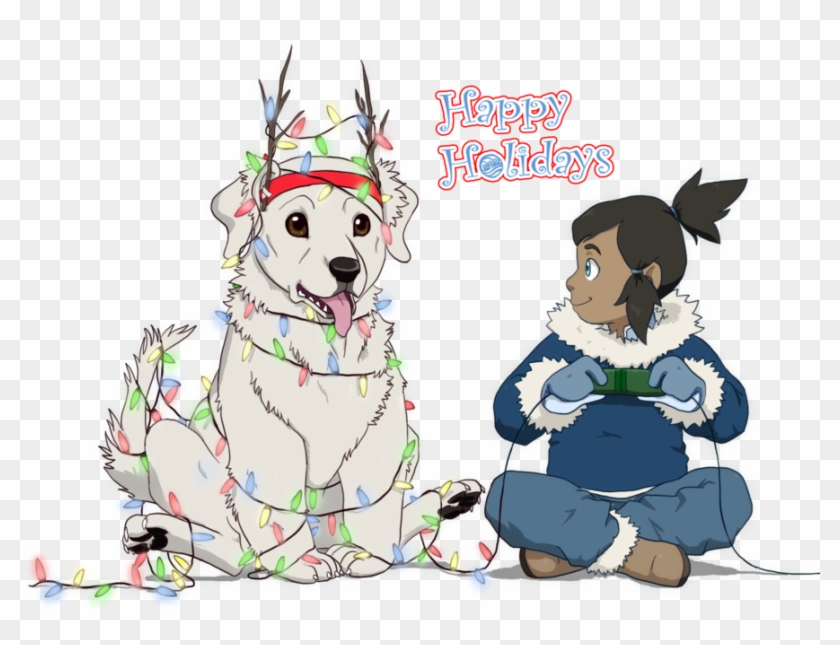 Aang Katara Zuko Korra Dog Like Mammal Dog Mammal Vertebrate - Legend Of Korra Christmas Clipart #3370699