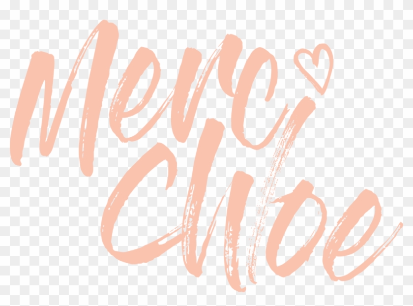 Merci-chloe Rosegold - Calligraphy Clipart